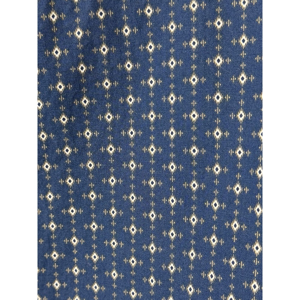 Ely Cattleman Mens Blue Geometric Pearl Snap Western Shirt Short Sleeve XXL 2XL - Picture 8 of 14